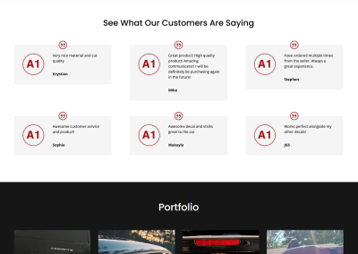 Web Design - A1 Vinyl eCommerce Website Build - Seven Hills Media