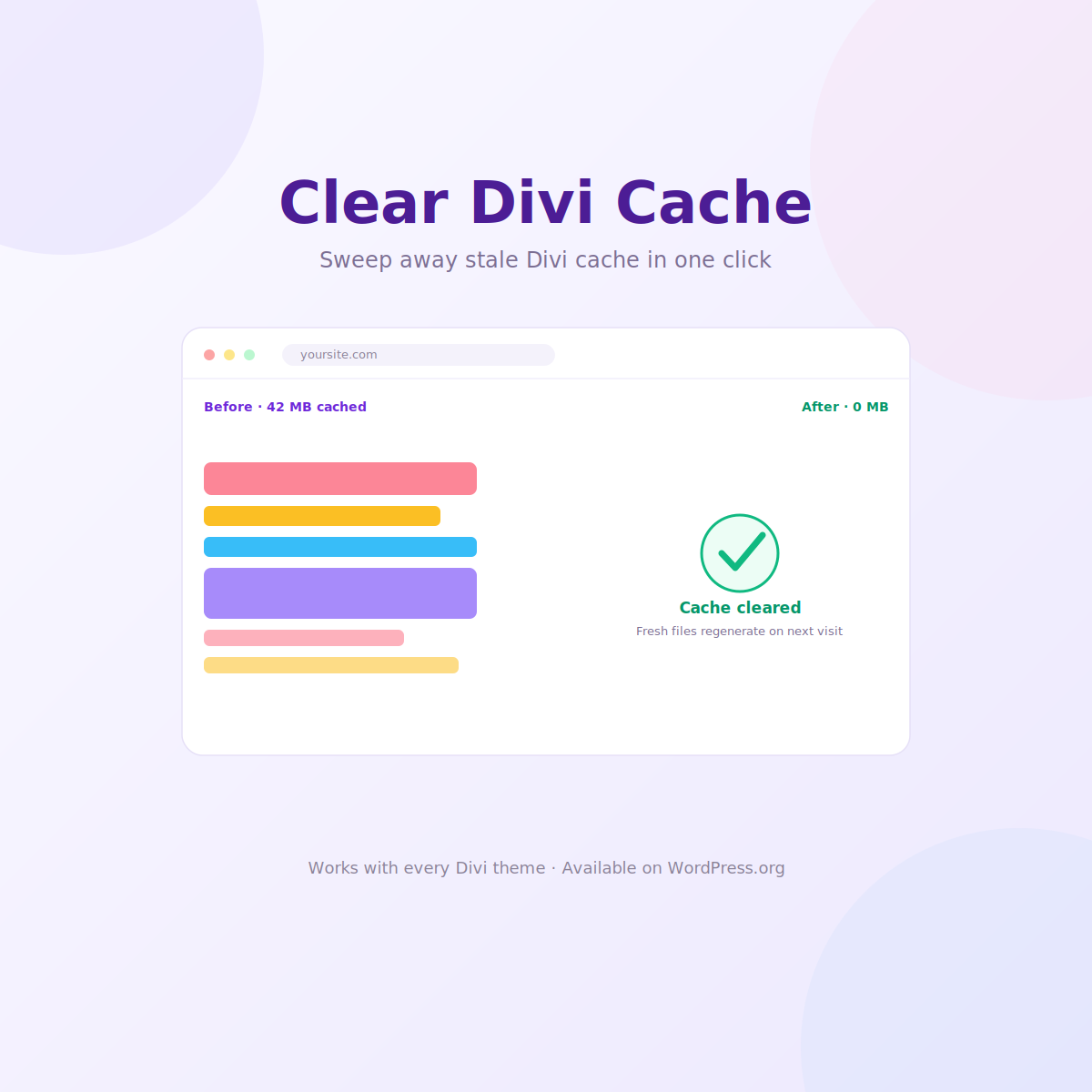 Divi Clear Cache Button - Seven Hills Media