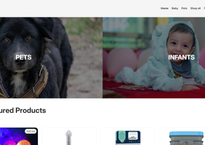 Pets & Pampers - Basic Ecommerce Website - Seven Hills Media
